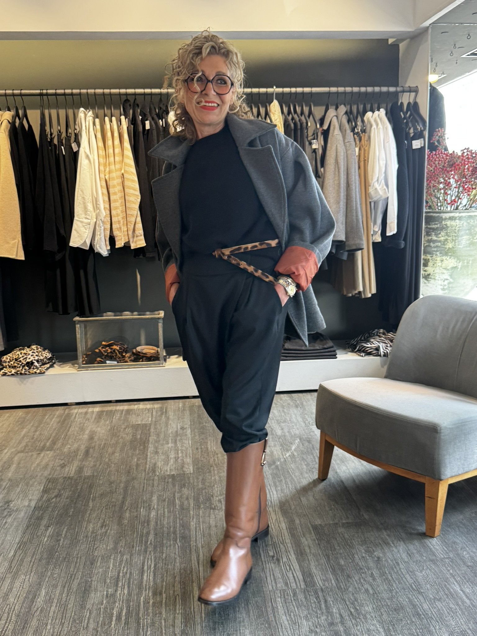 Christiane in grauer Jacke